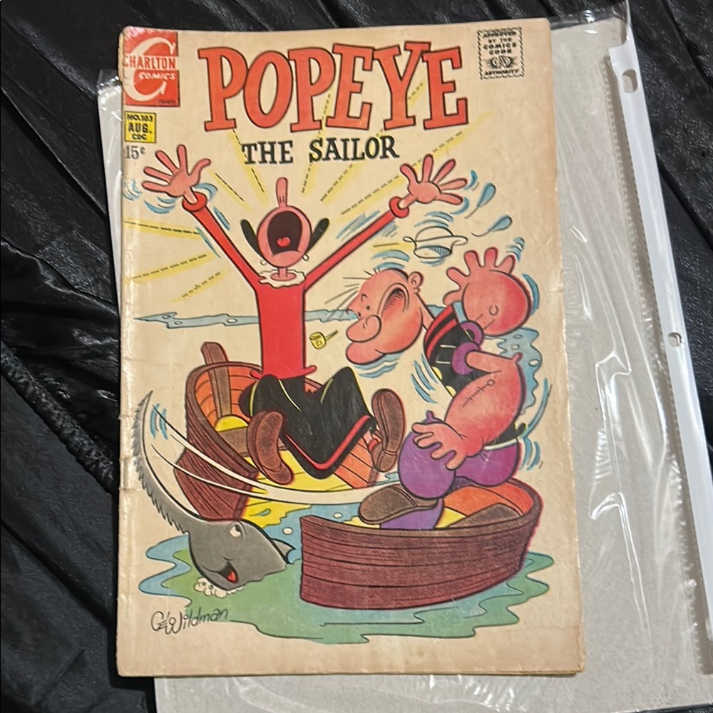 Charlton Comics Popeye The Sailor Aug #103